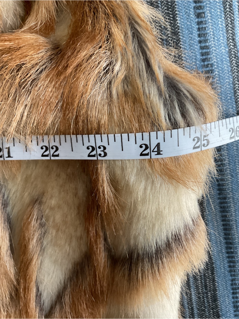 Rachel Zoe Women Faux Fur Vest in Brown and Cream Tones. Size 1X. Great conditio - Picture 12 of 13